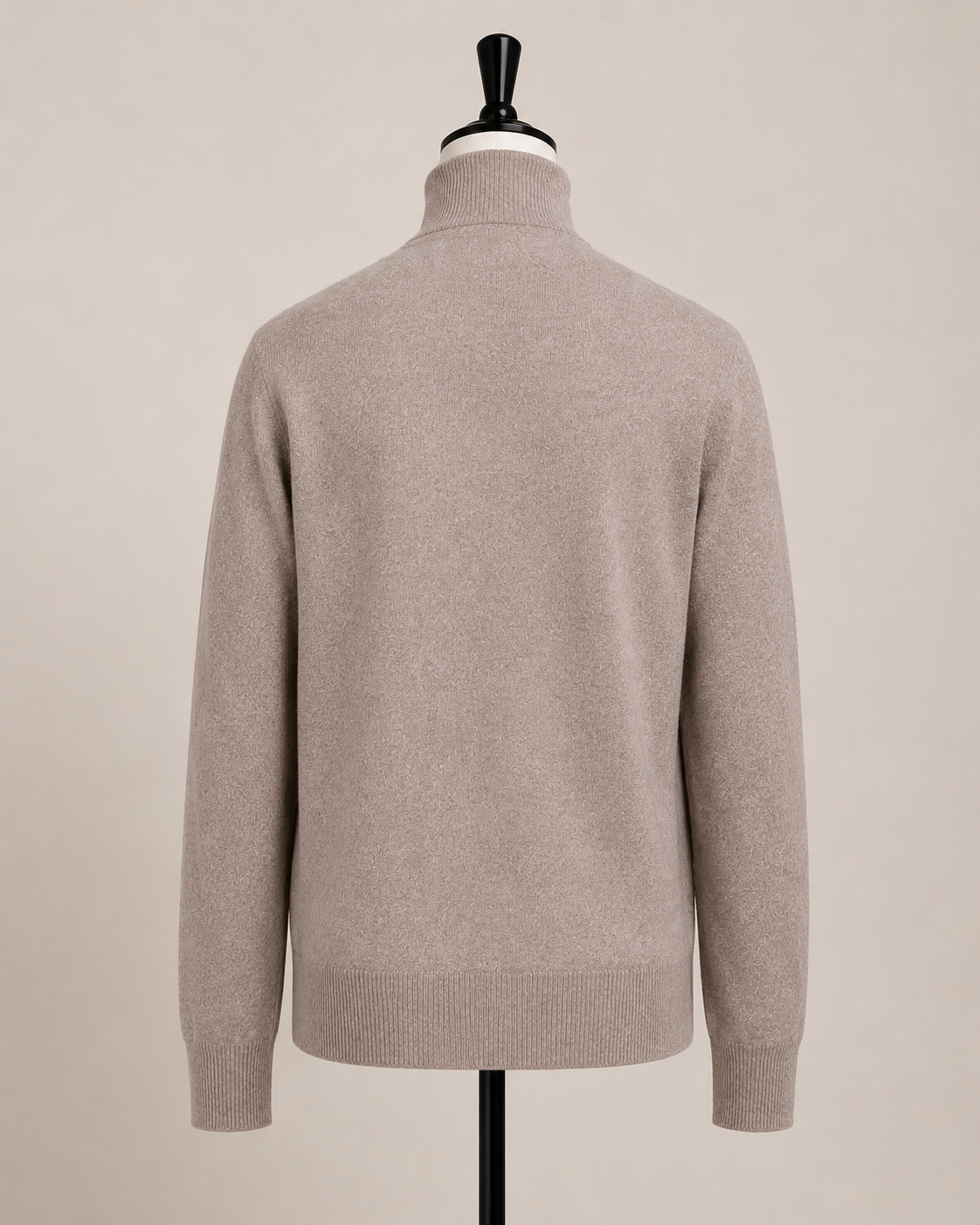 Stone Taupe Mock Neck
