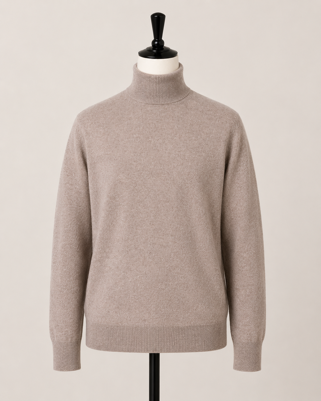 Stone Taupe Mock Neck