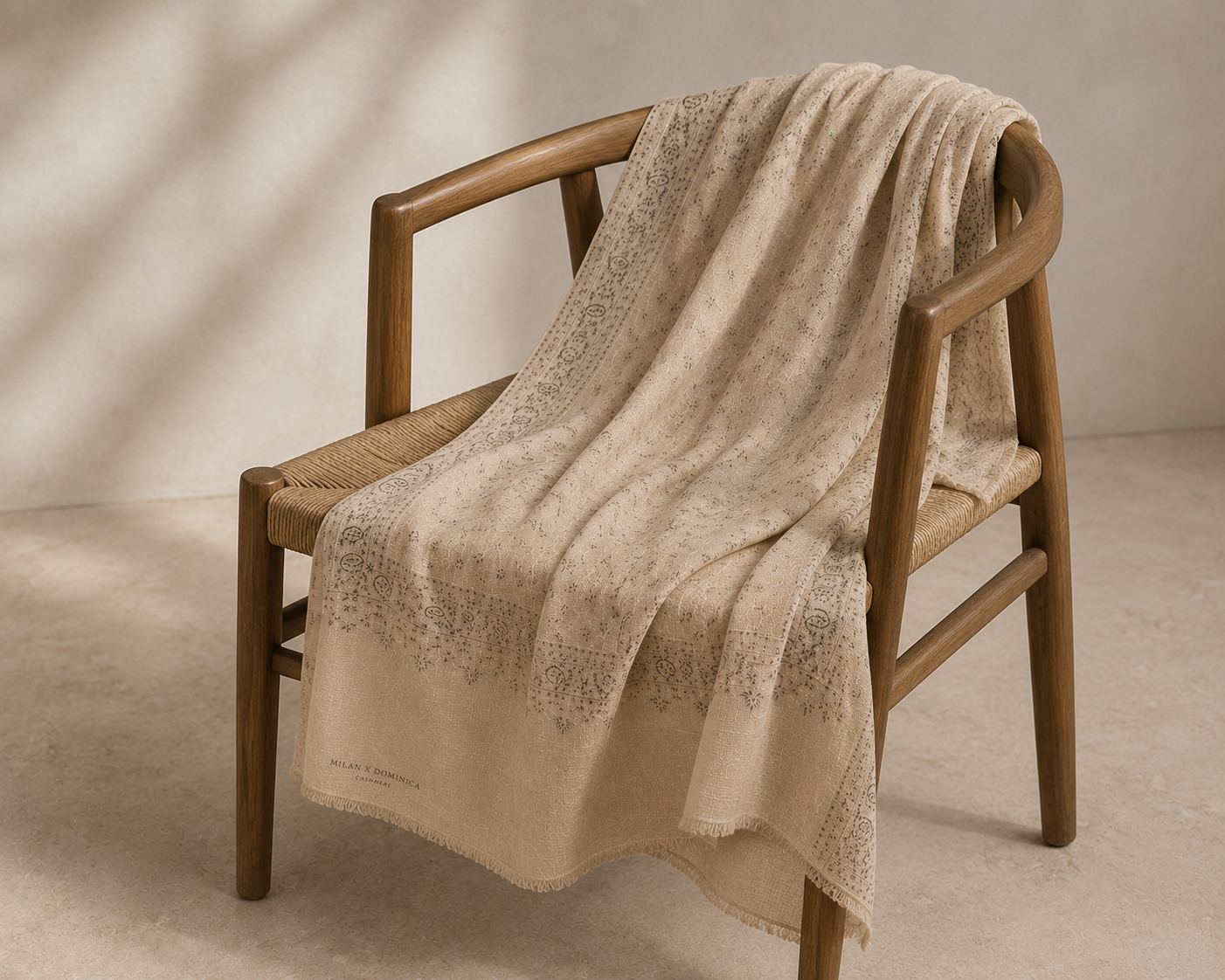 Ivory Whisper Heritage Pashmina