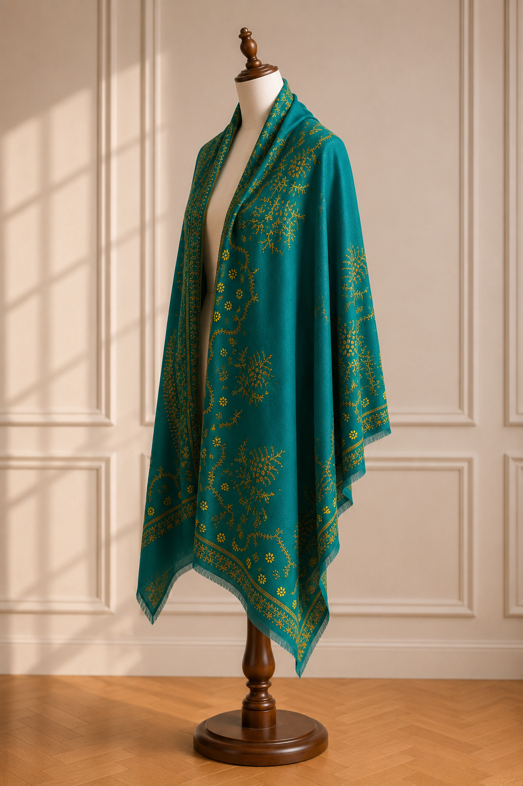 Imperial Emerald Heritage Pashmina