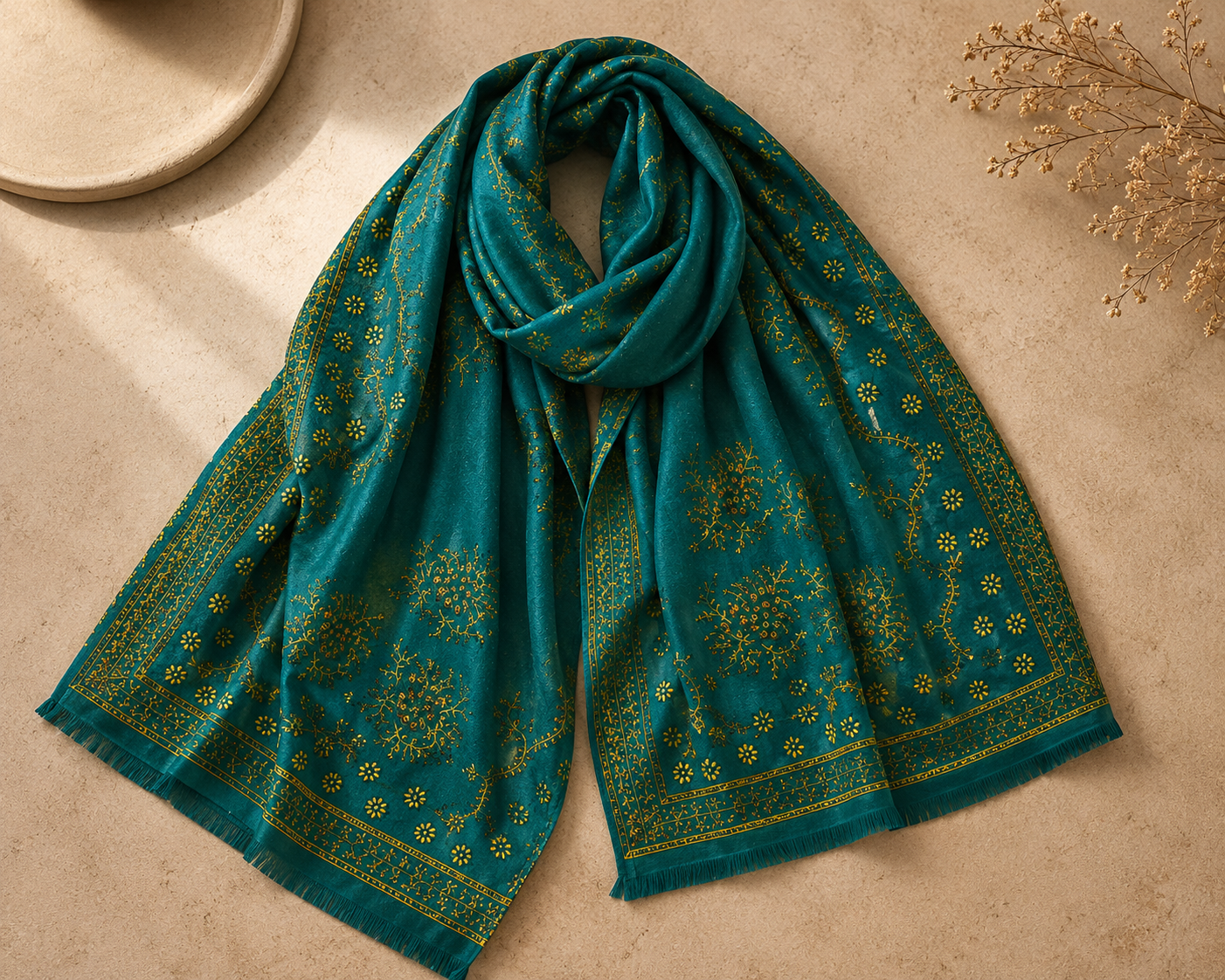 Imperial Emerald Heritage Pashmina
