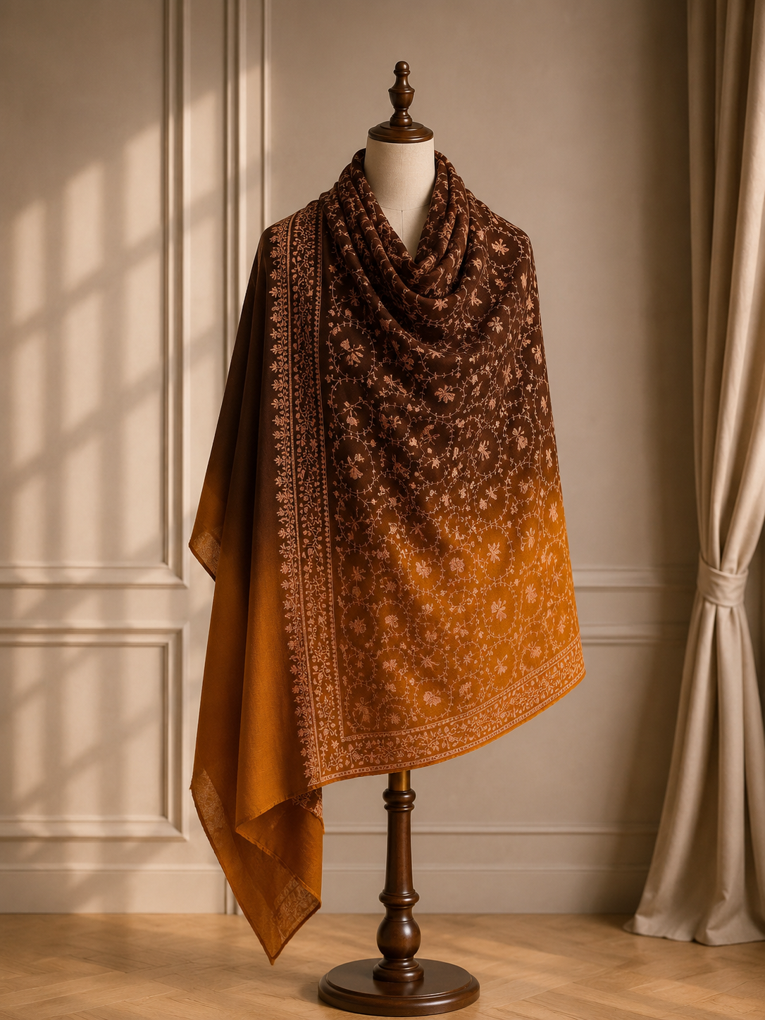 Amber Dusk Heritage Pashmina