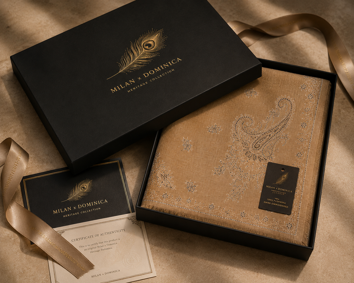 Desert Gold Heritage Pashmina