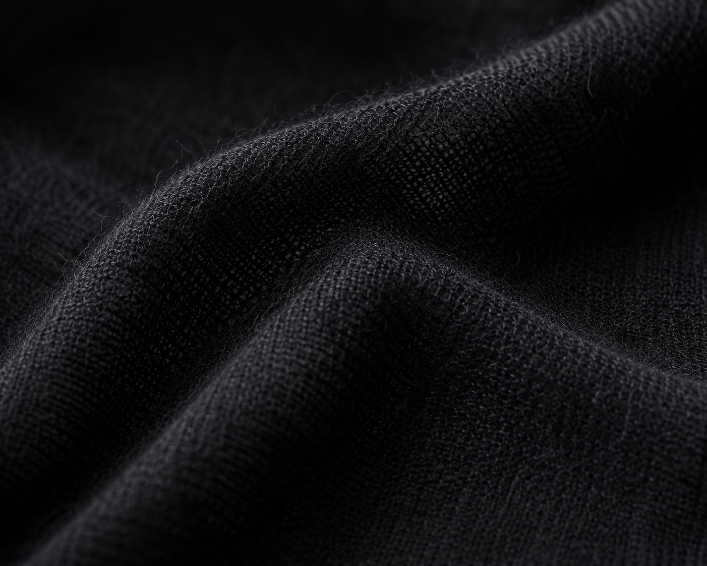 Midnight Black Mock Neck