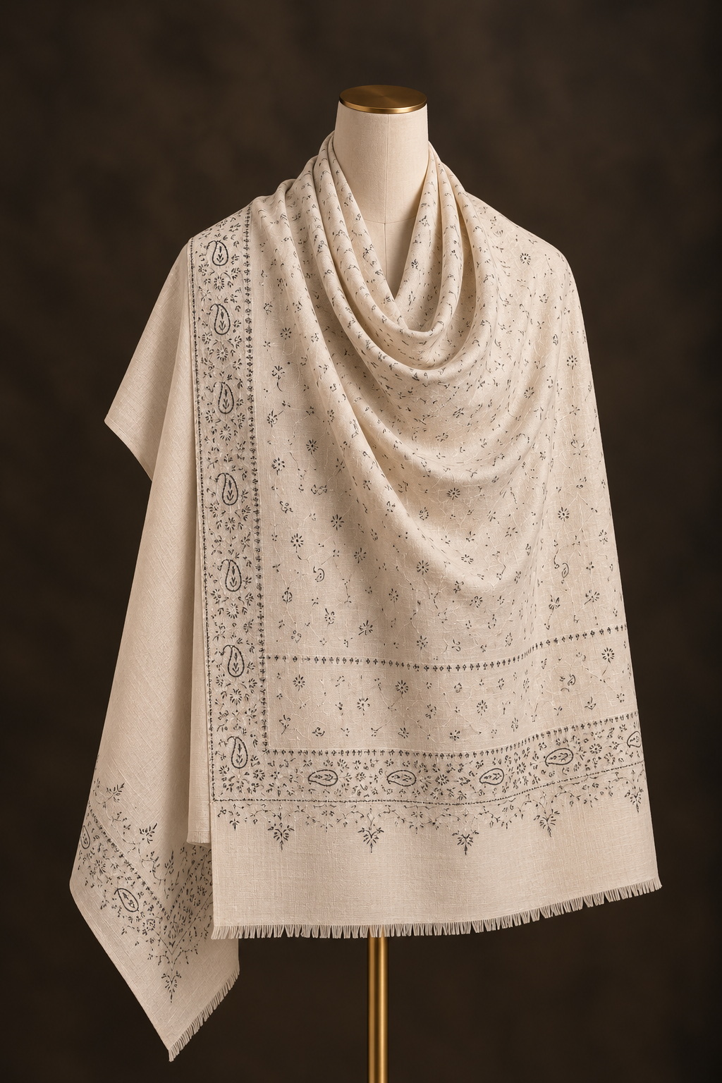 Ivory Whisper Milan Pashmina Shawl