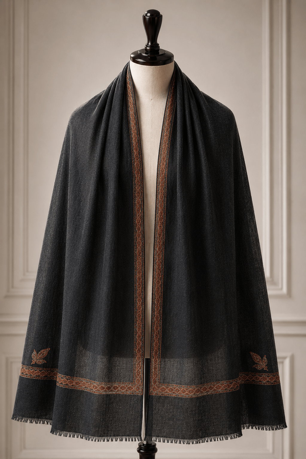 Imperial Noir Pashmina - Milan x Dominica
