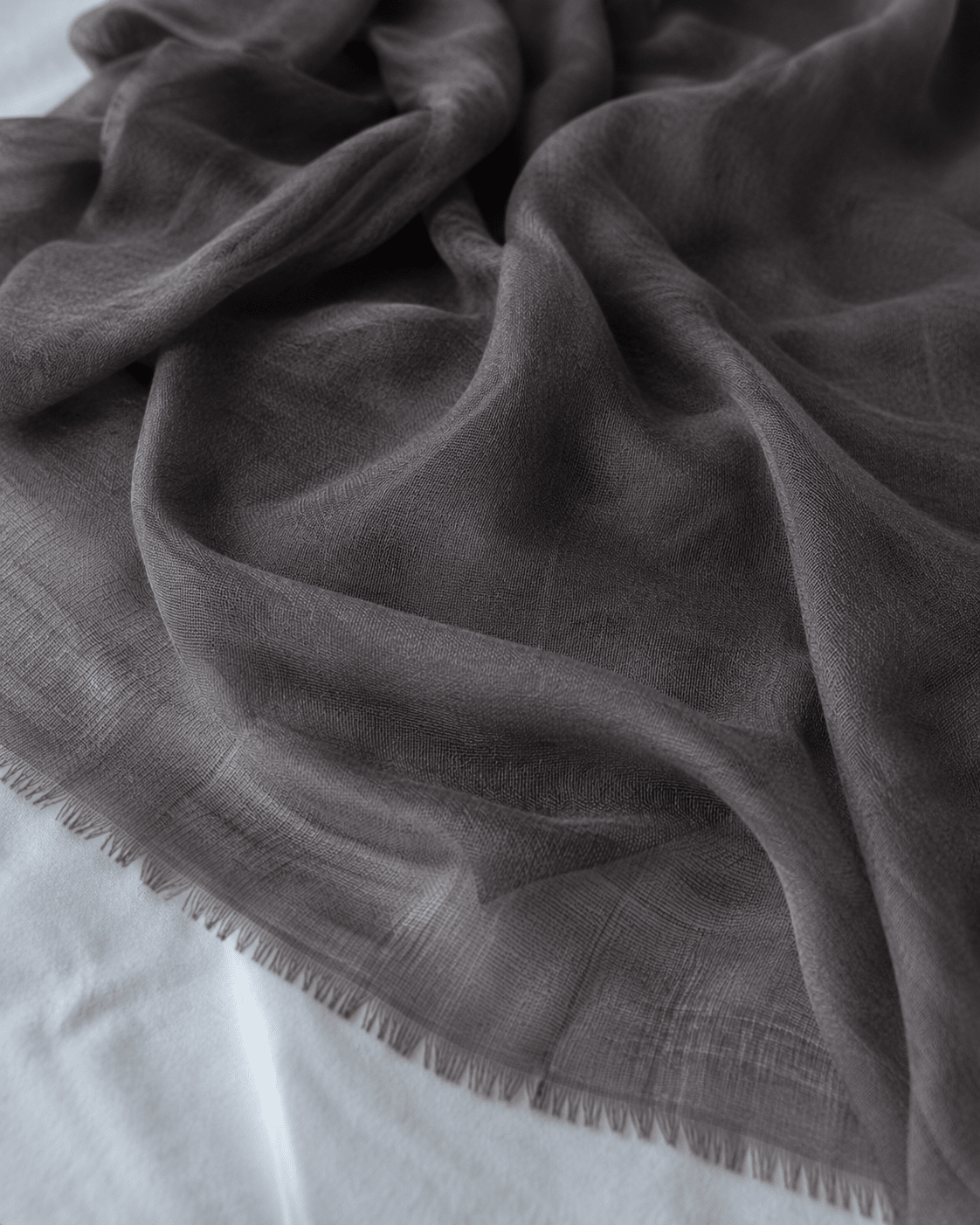 Pure Taupe Cashmere Pashmina - Milan x Dominica