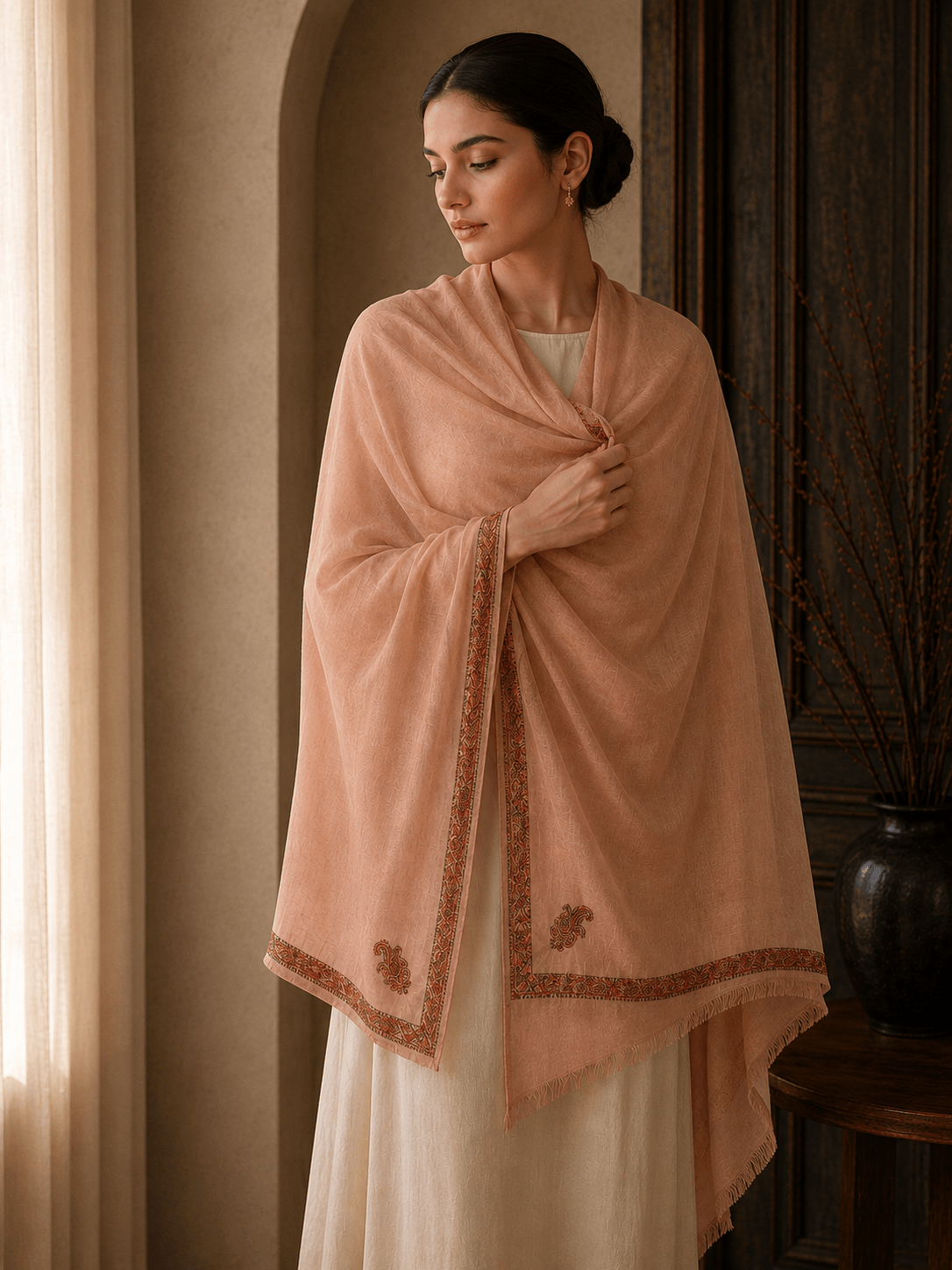 Saffron Paisley Pashmina - Milan x Dominica