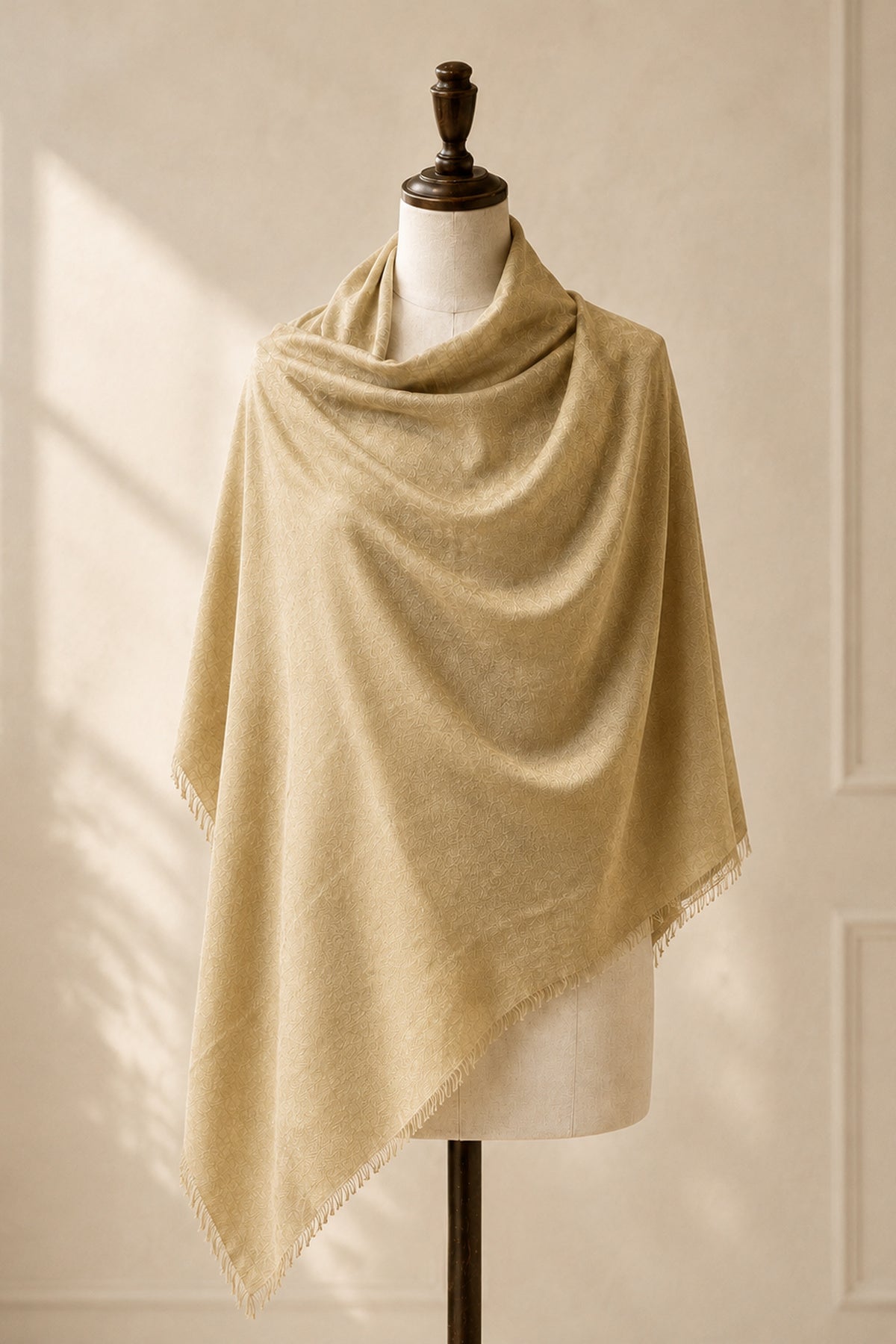 Champagne Aurelia Cashmere Pashmina Shawl
