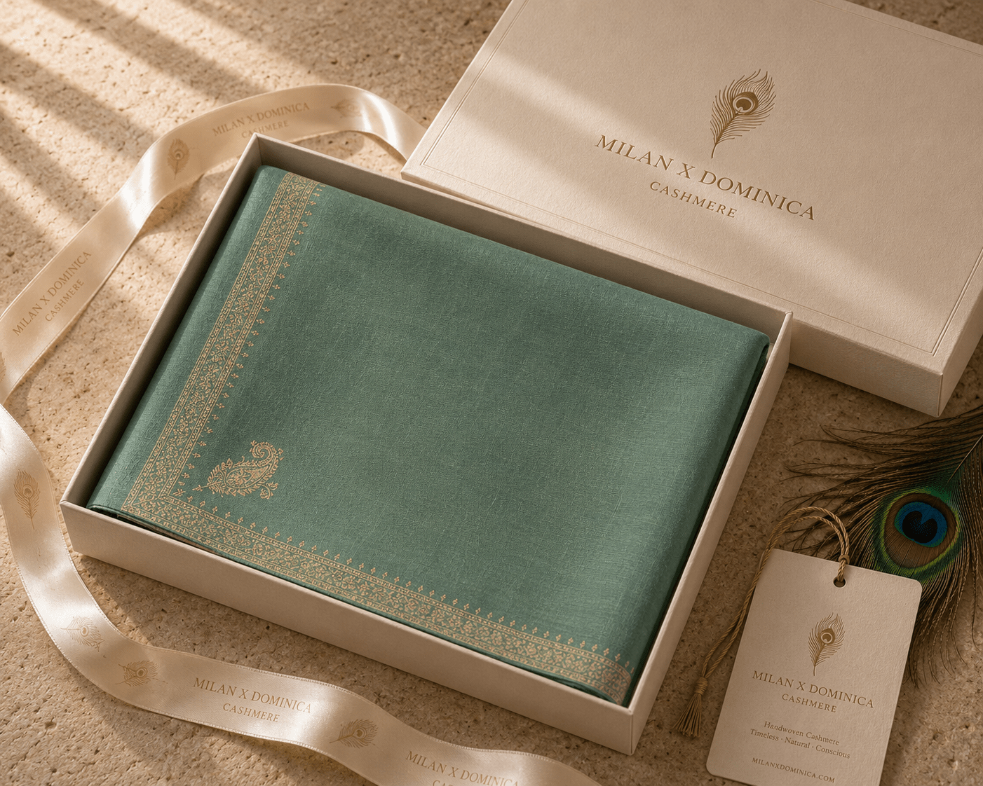 Verdant Bloom Pashmina - Milan x Dominica