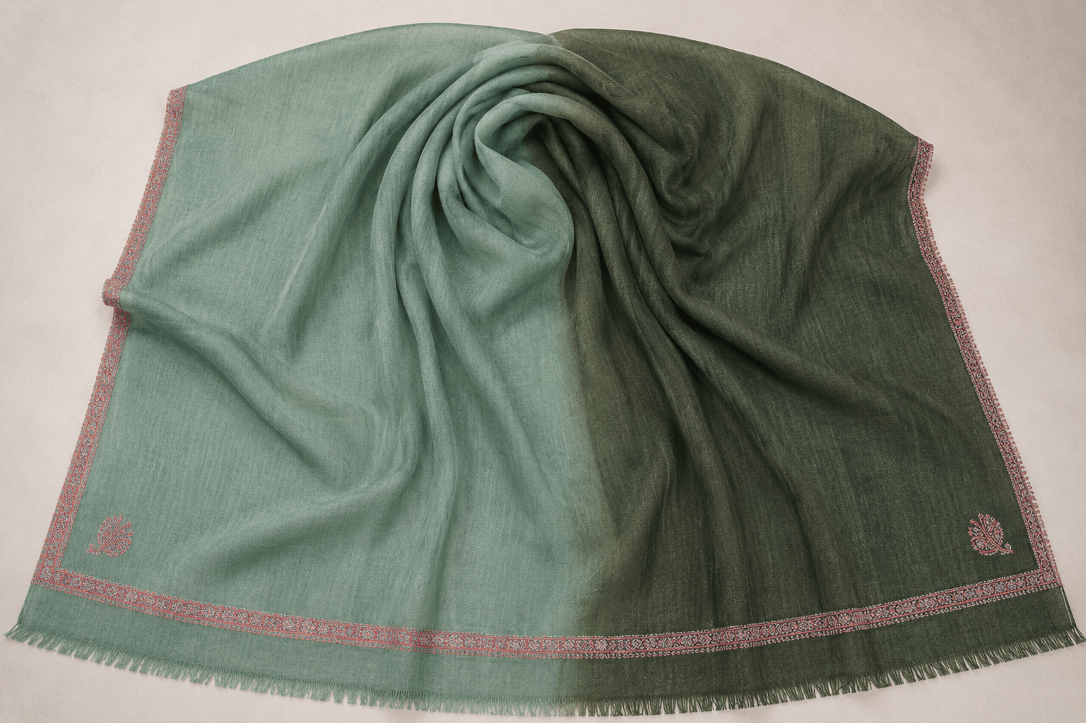 Verdant Horizon Pashmina - Milan x Dominica