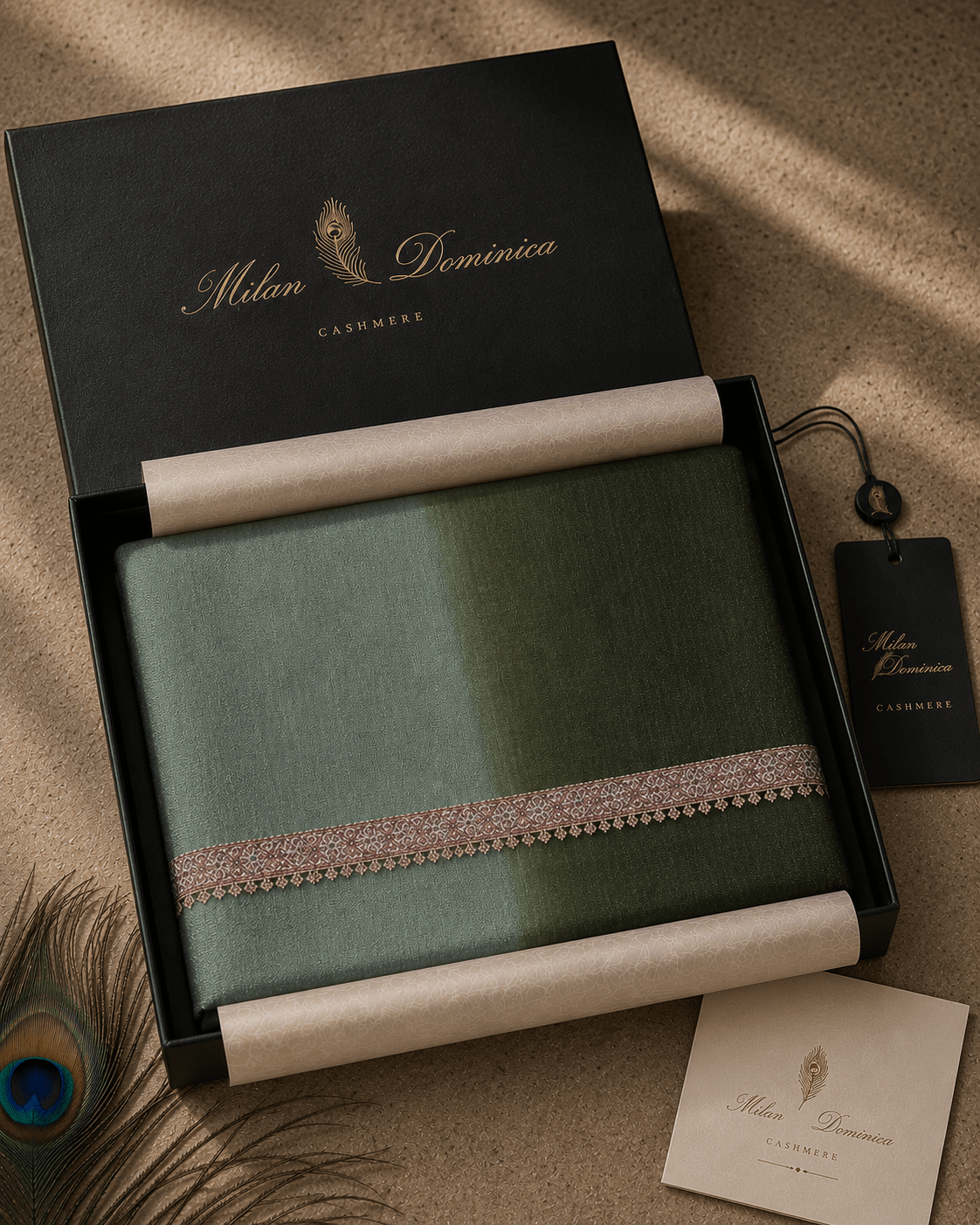 Verdant Horizon Pashmina - Milan x Dominica