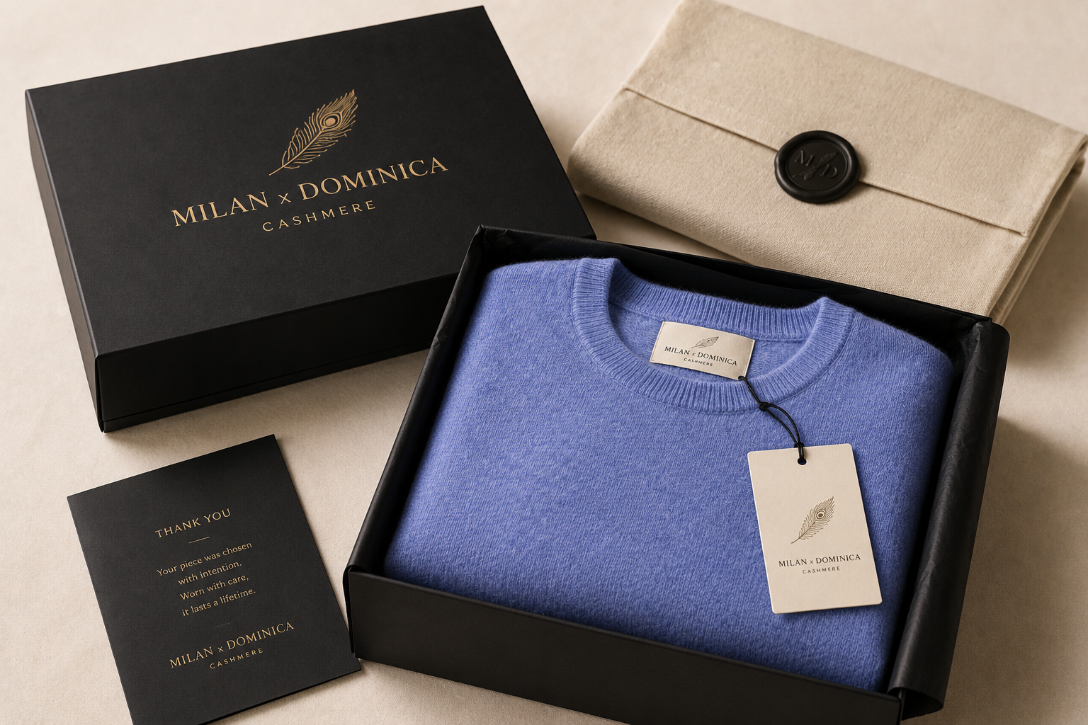 Celestial Blue Cashmere Sweater