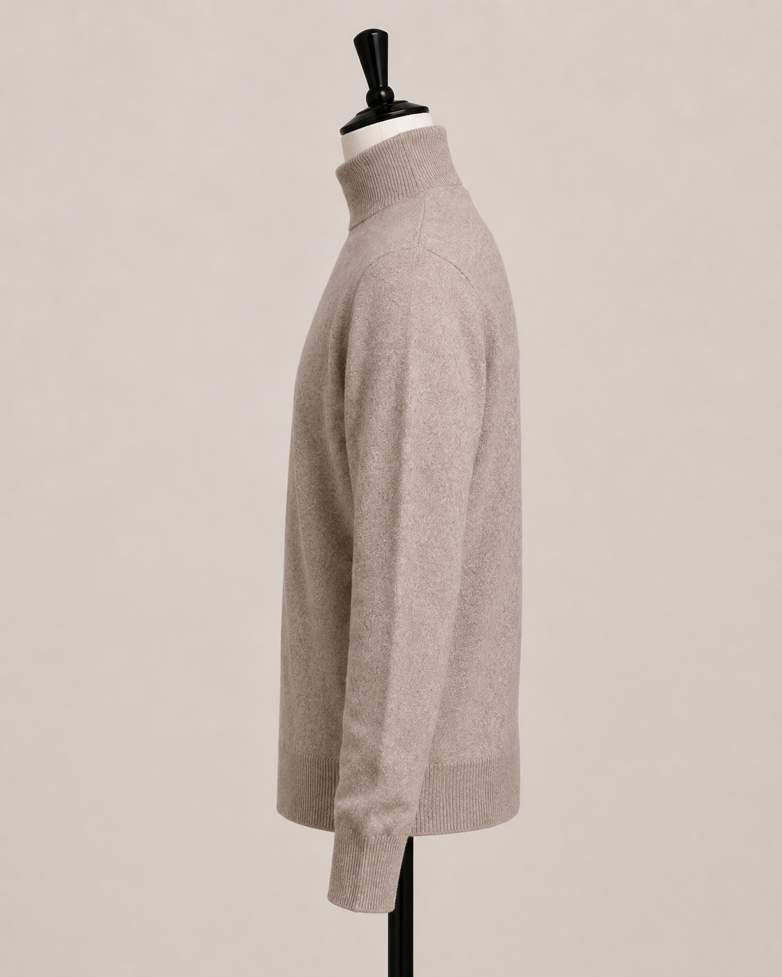 Stone Taupe Mock Neck
