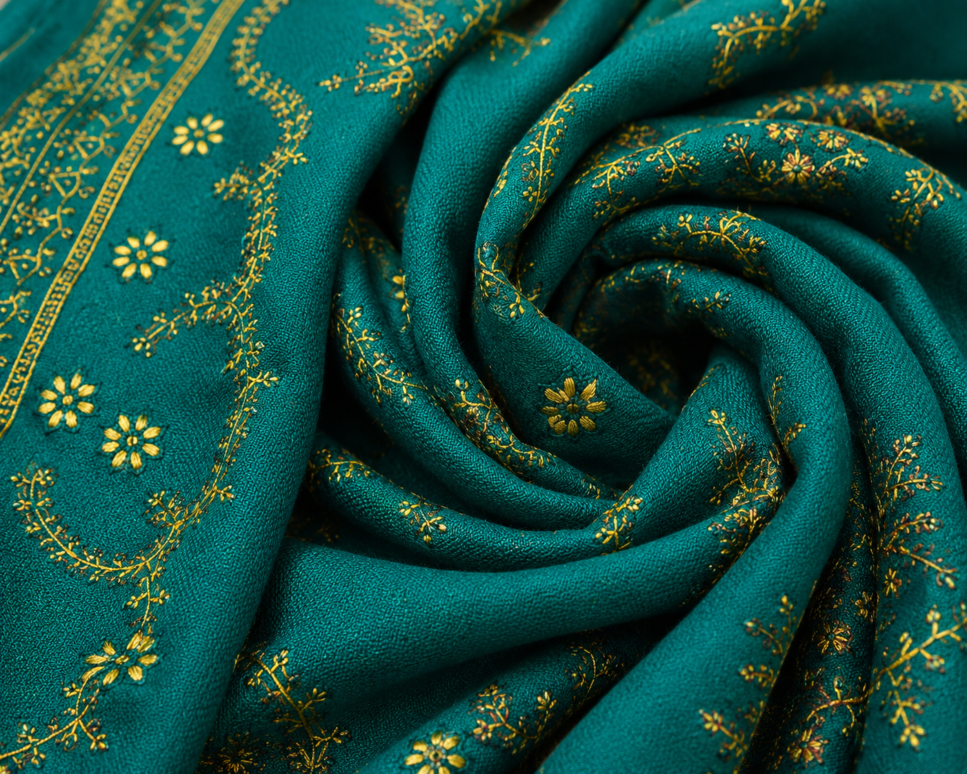 Imperial Emerald Heritage Pashmina
