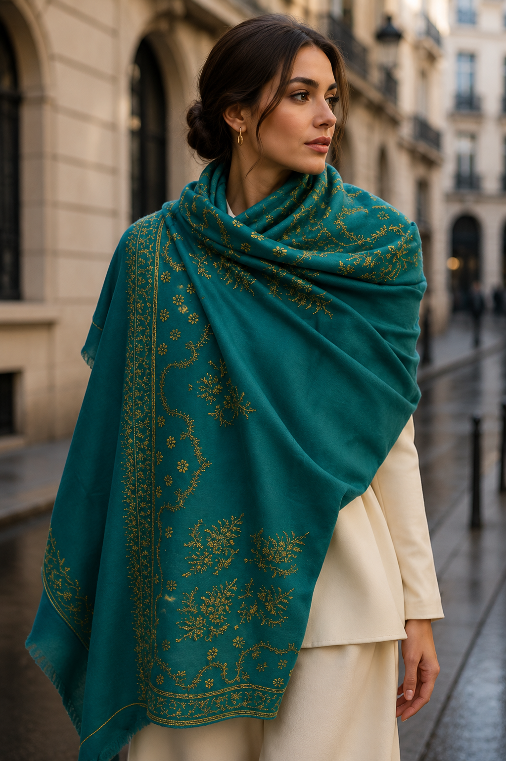 Imperial Emerald Heritage Pashmina
