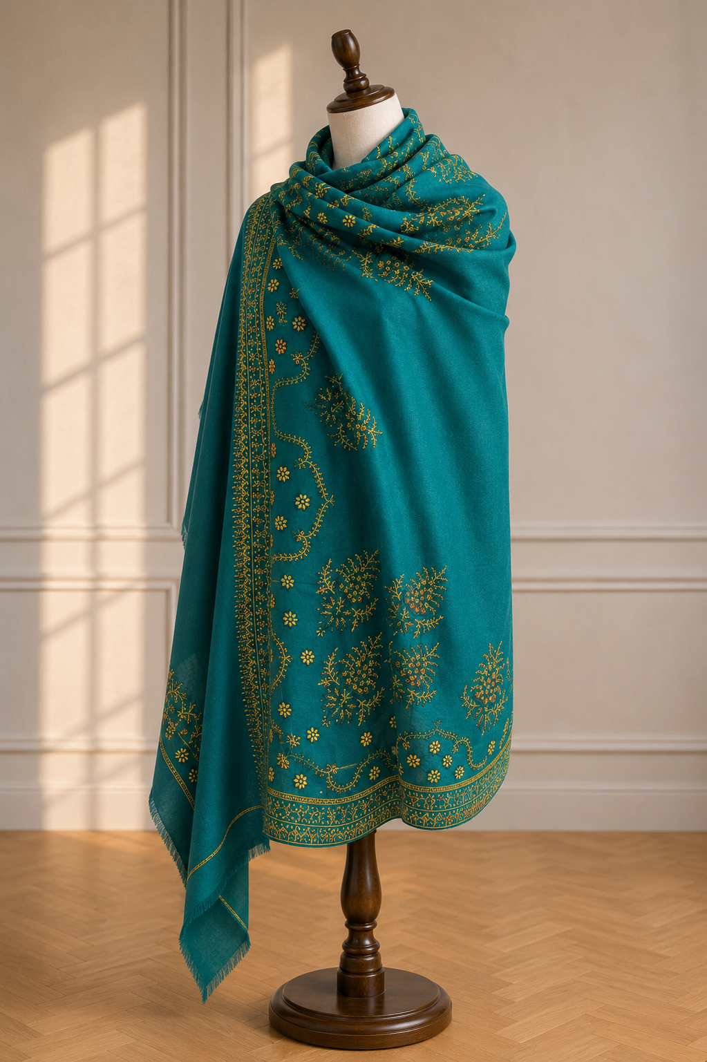 Imperial Emerald Heritage Pashmina