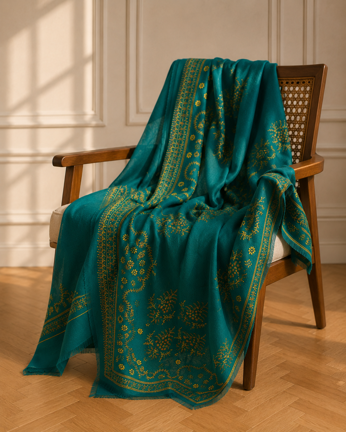 Imperial Emerald Heritage Pashmina