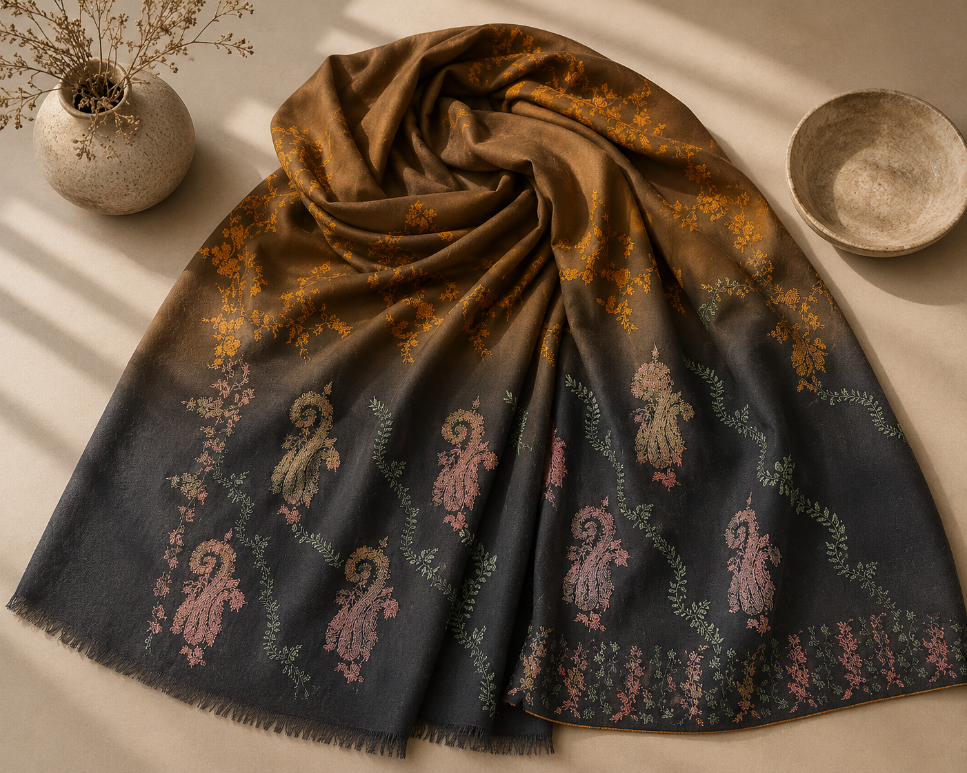Imperial Dusk Heritage Pashmina