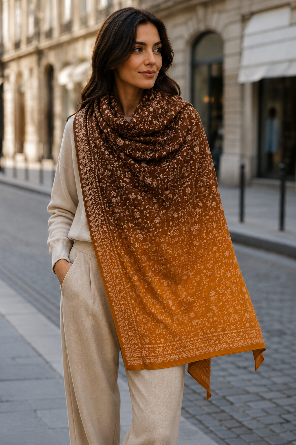 Amber Dusk Heritage Pashmina