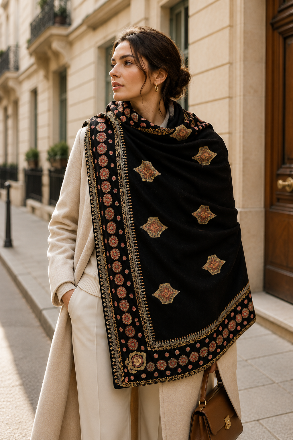 Midnight Imperial Heritage Pashmina