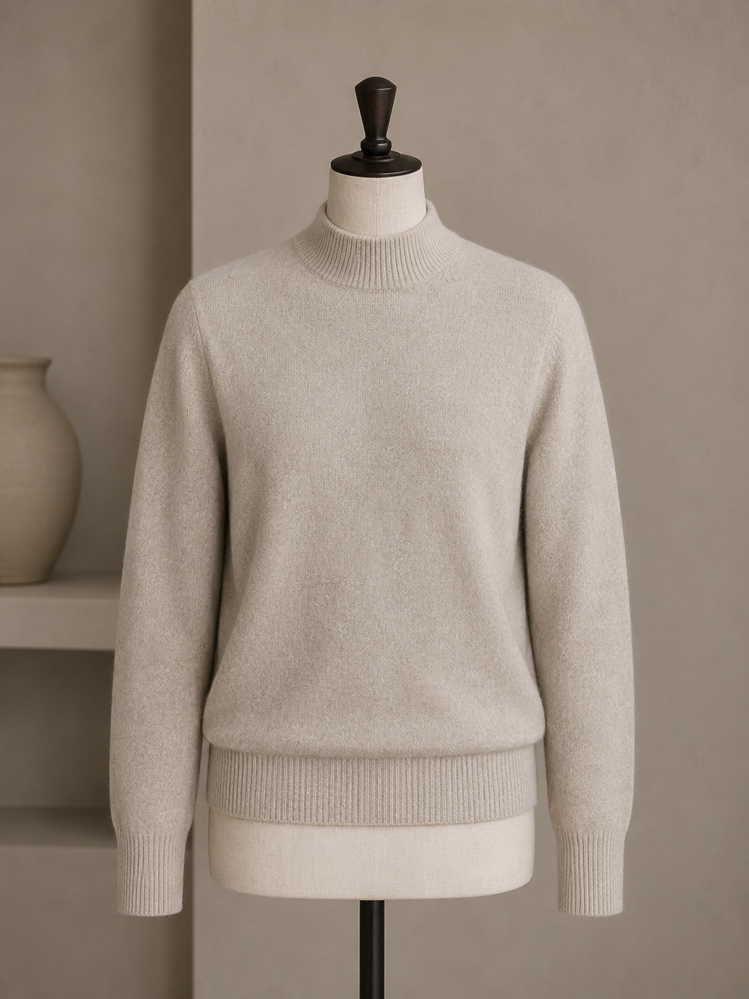 Winter Ivory Mock Neck
