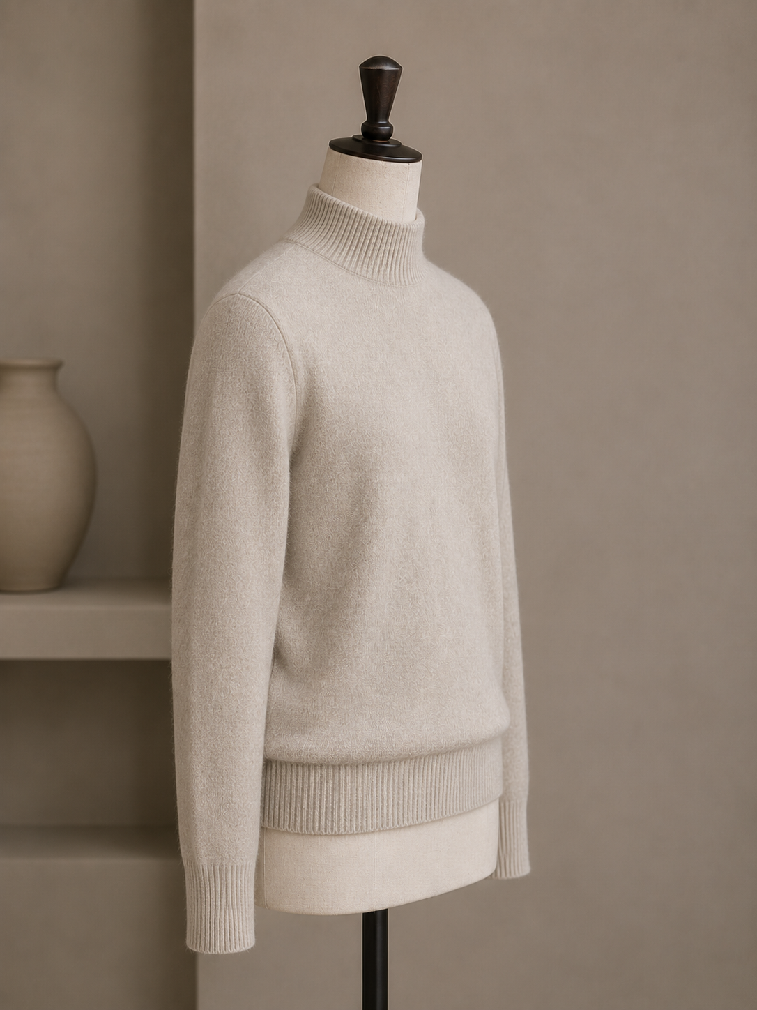 Winter Ivory Mock Neck