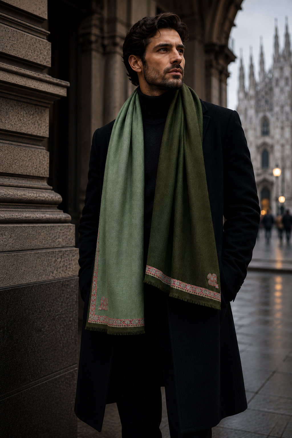 Imperial Emerald Cashmere Pashmina