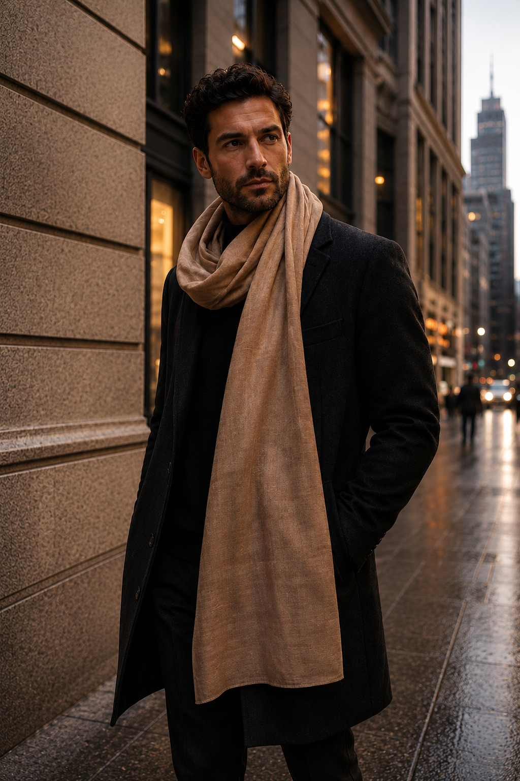 Golden Sand Cashmere Pashmina