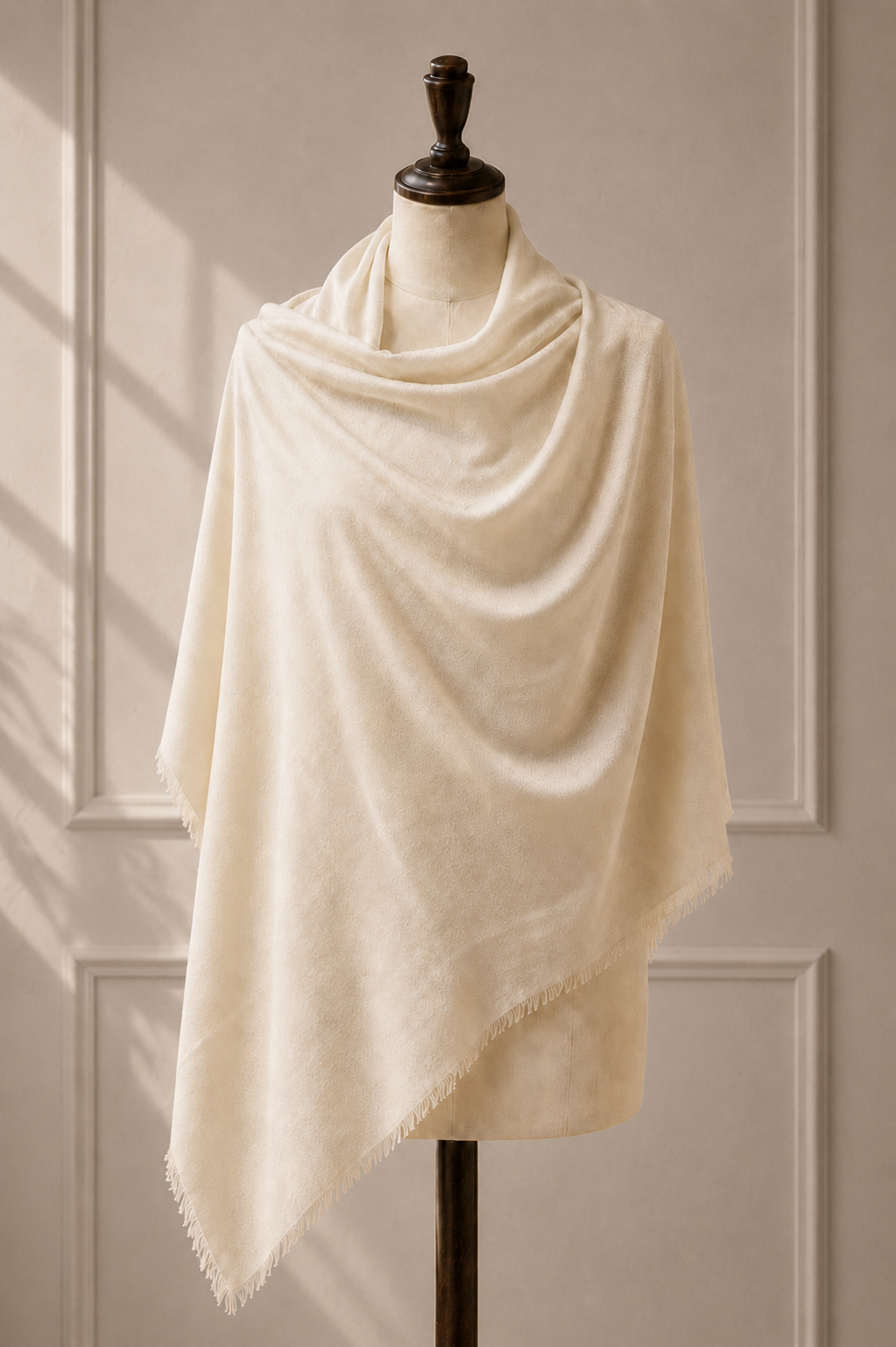 Blush Champagne Cashmere Pashmina Shawl