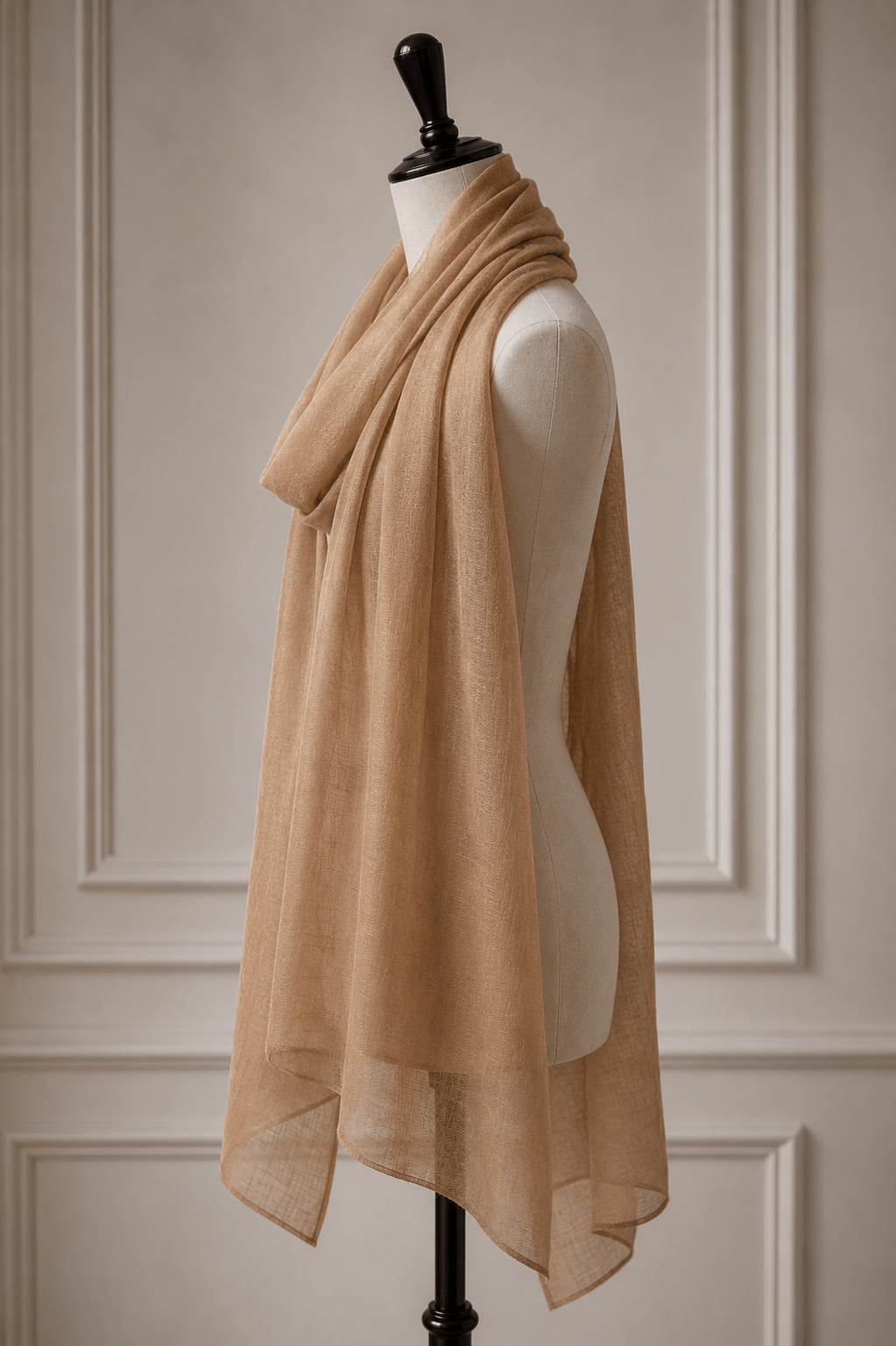 Golden Sand Cashmere Pashmina - Milan x Dominica