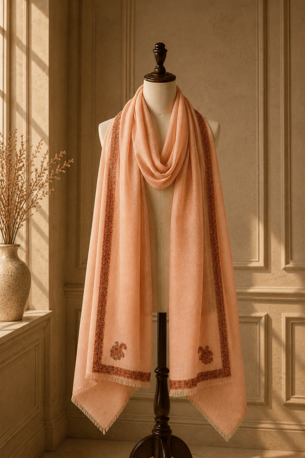 Saffron Paisley Pashmina - Milan x Dominica