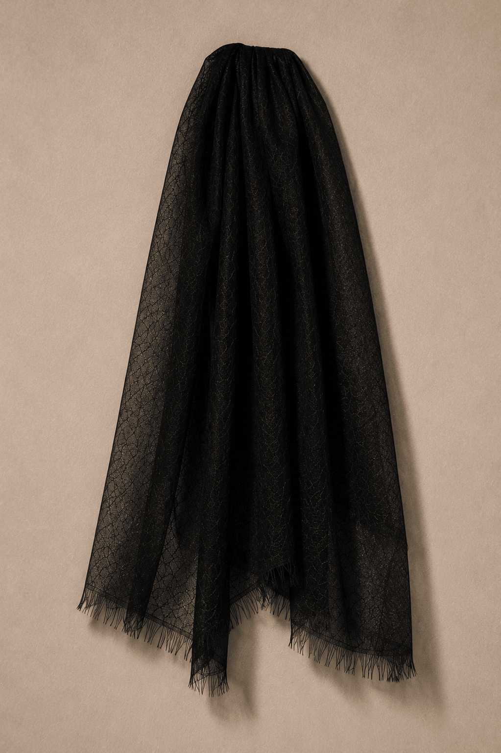 Signature Black Cashmere Pashmina - Milan x Dominica