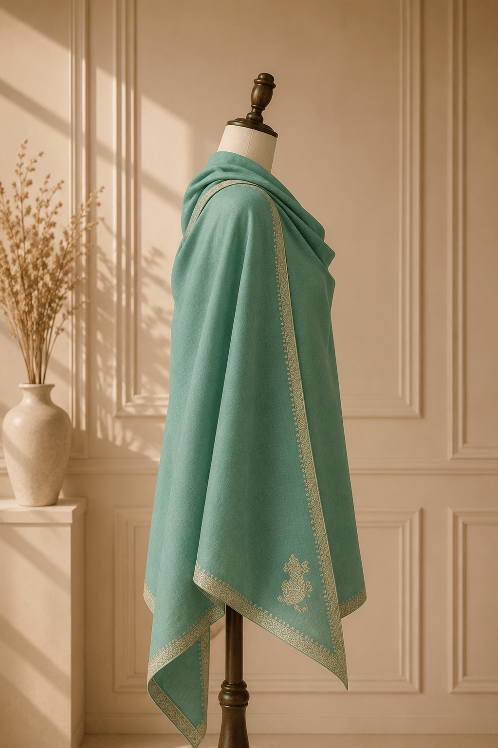 Verdant Bloom Pashmina - Milan x Dominica