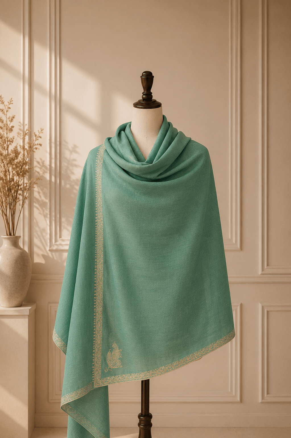 Verdant Bloom Pashmina - Milan x Dominica