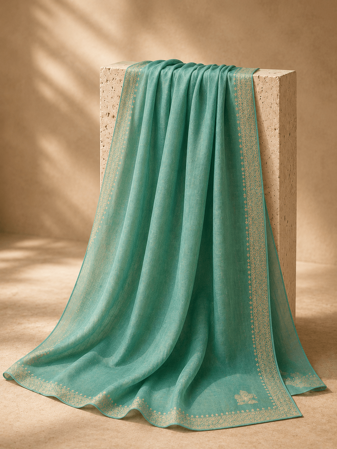 Verdant Bloom Pashmina - Milan x Dominica