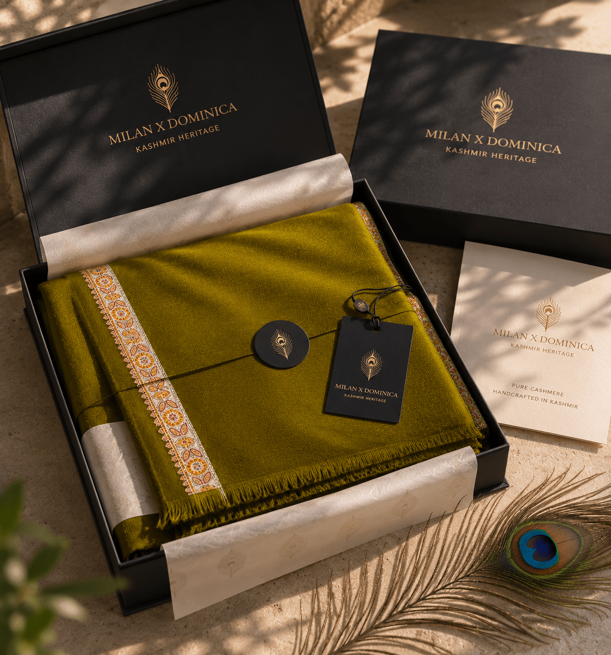 Verdant Heritage Pashmina - Milan x Dominica