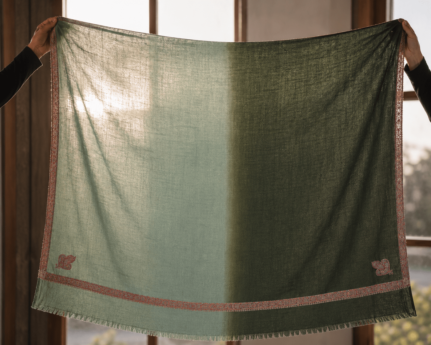 Verdant Horizon Pashmina - Milan x Dominica